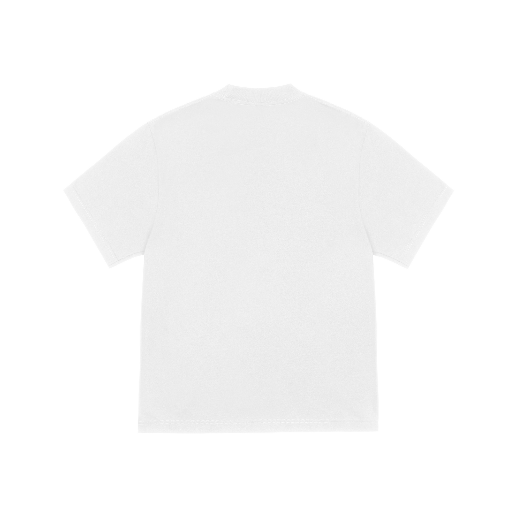 Plain white t-shirt on a white background