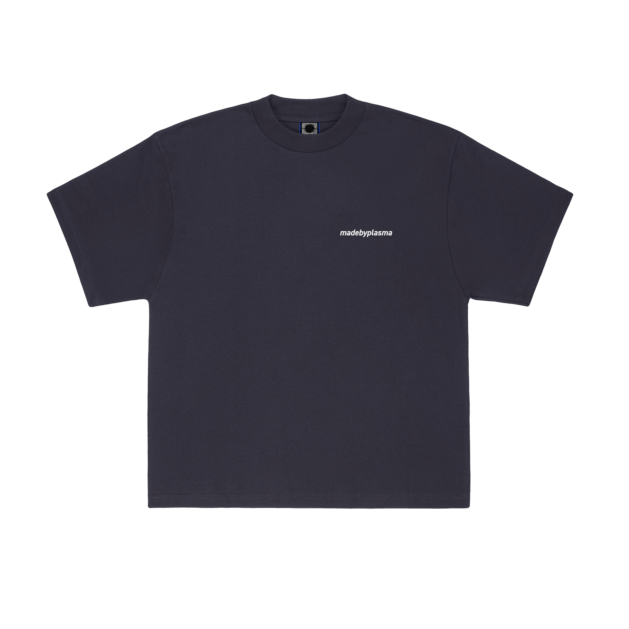 MADEBYPLASMA_WORDMARK_TEE_DEEP_BLUE